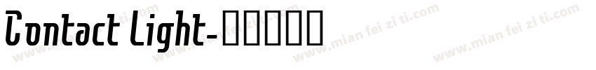 Contact Light字体转换